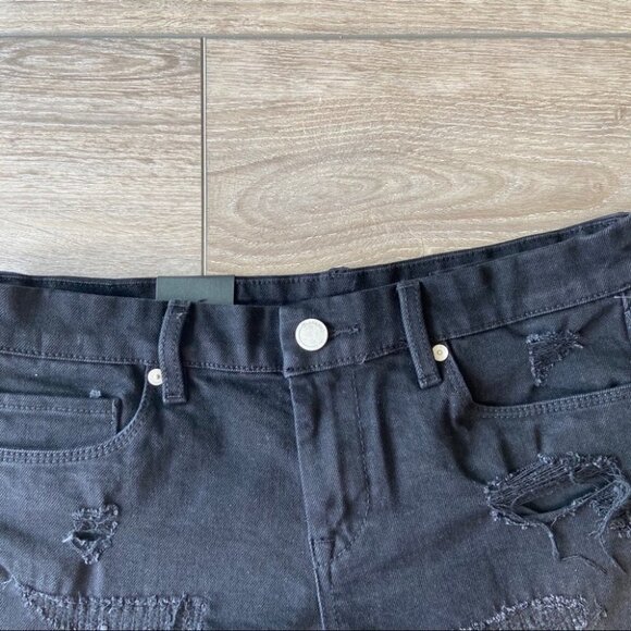 NWT Blank NYC The Fulton Roll Up Black Shorts - Picture 4 of 11